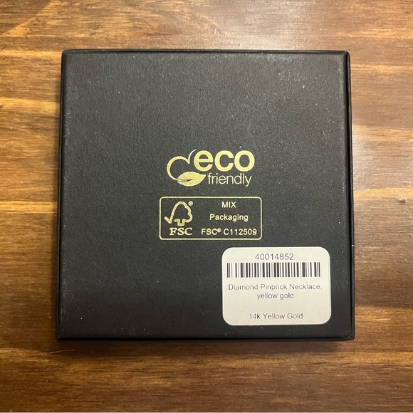 Catbird 14k Yellow Gold Diamond Pinprick Necklace - Picture 6 of 7